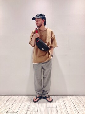 「アイテム（タンクトップ）」を使った、いなばちさん（メンズ・165cm・20代）の春コーディネート