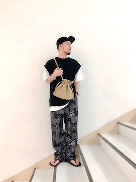 いなばちさん(メンズ・165cm)の夏コーディネート