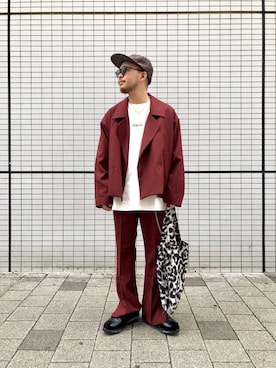 「アイテム（バッグ）」を使った、いなばちさん（メンズ・165cm・20代）の秋コーディネート