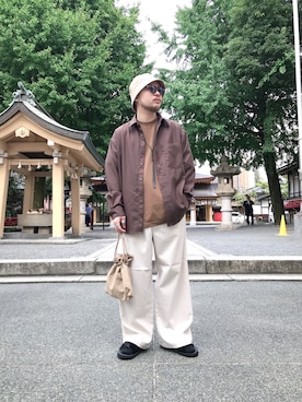 「アイテム（バッグ）」を使った、いなばちさん（メンズ・165cm・20代）の秋コーディネート