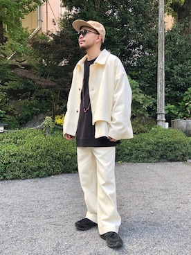 「アイテム（スウェット）」を使った、いなばちさん（メンズ・165cm・20代）の冬コーディネート