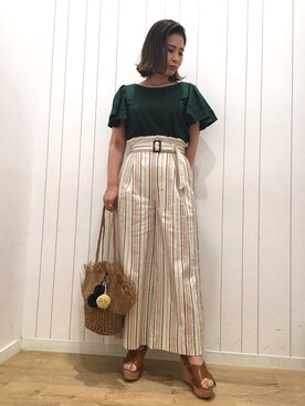 Kaoriさん（レディース・155cm）の夏コーディネート