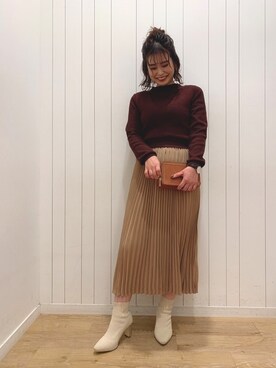 Kaoriさん（レディース・155cm）の秋コーディネート