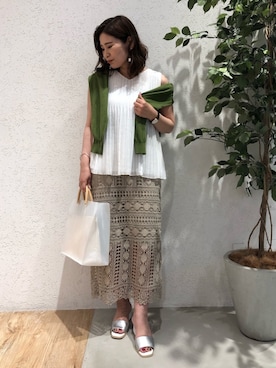 Kaoriさん（レディース・155cm）の夏コーディネート