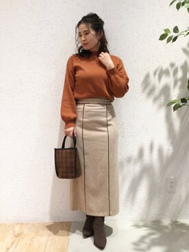 Kaoriさん（レディース・155cm）の秋コーディネート