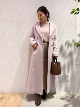 「andemiu」｜「アイテム（その他アウター）」を使った、Kaoriさん（レディース・155cm）の冬コーディネート