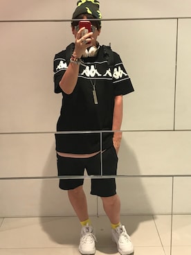 「G-STAR RAW（ジースターロゥ）のアイテム（帽子）」を使った、70eidjさん（メンズ・167cm）の春コーディネート
