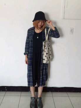 「blue」｜「アイテム（その他シューズ）」を使った、Kukkaさん（レディース・155cm）の春コーディネート