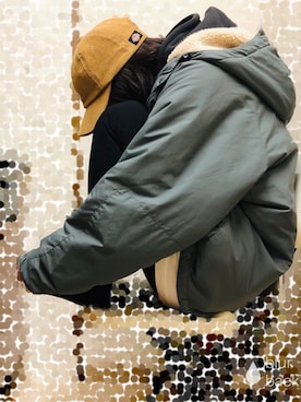 「Gramicci（グラミチ）のアイテム（マウンテンパーカー）」を使った、monさん（レディース・158cm）の春コーディネート