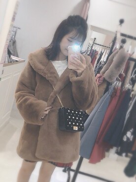 「TITTY&CO.（ティティーアンドコー）のアイテム（その他アウター）」を使った、titty&co. miyu♡さん（レディース・148cm）の冬コーディネート