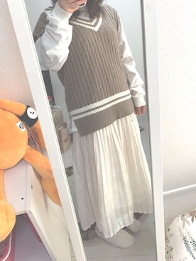 「FUN.TRINITY（ファン トリニティー）のアイテム」を使った、かなみてぃさん（レディース・152cm）の秋コーディネート