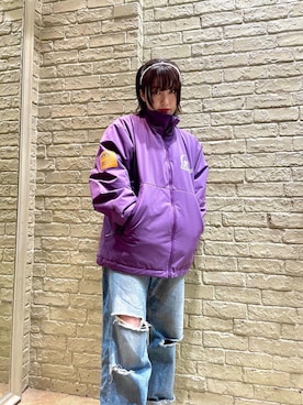 「でにむ」｜「アイテム（ナイロンジャケット）」を使った、YUIKAさん（レディース・158cm）の秋コーディネート