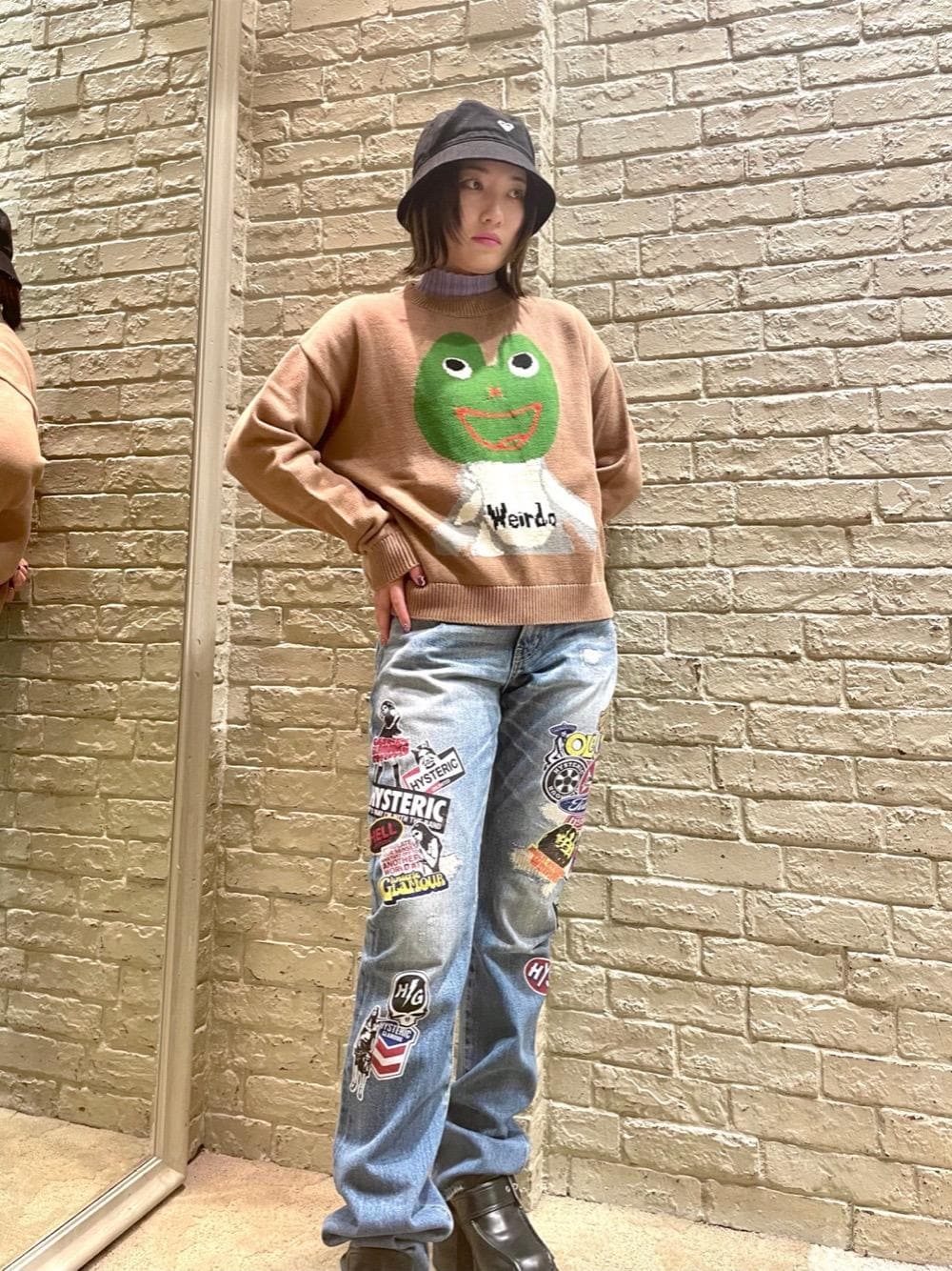 HYSTERIC GLAMOUR（ヒステリックグラマー）の「WEIRDO FROG編込 プル