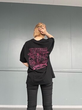 ヒステリックグラマー TROPICAL ADVENTURES刺繍 Tシャツ ヒステリックグラマー TROPICAL ADVENTURES刺繍 Tシャツ