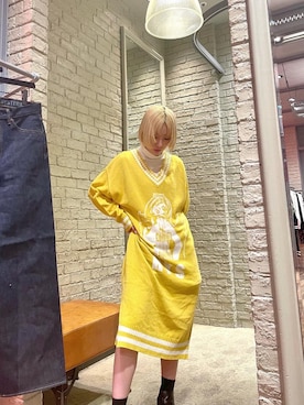 「ロックコーデ」｜「アイテム（ワンピース/ドレス）」を使った、YUIKAさん（レディース・158cm）の秋コーディネート