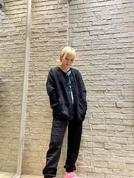「ロックコーデ」｜「アイテム（その他アウター）」を使った、YUIKAさん（レディース・158cm）の秋コーディネート