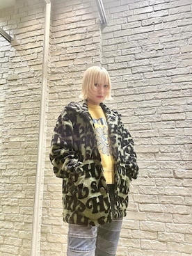 「ロックコーデ」｜「アイテム（スウェット）」を使った、YUIKAさん（レディース・158cm）の秋コーディネート
