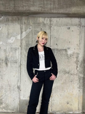 「ロンt」｜「アイテム（その他アウター）」を使った、YUIKAさん（レディース・158cm）の冬コーディネート