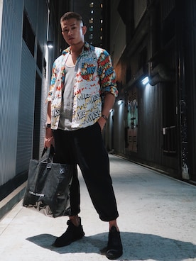 「BLACK COMME des GARÇONS」｜joe wong さん（メンズ・173cm）の秋コーディネート