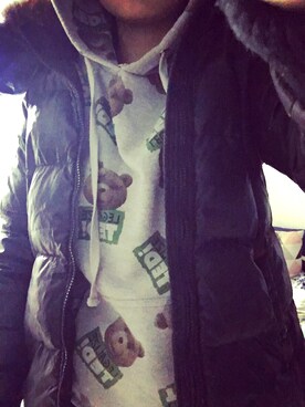 「IZZUE（イズゥー）のアイテム（ダウンジャケット/コート）」を使った、fanfunさん（レディース・156cm）の秋コーディネート