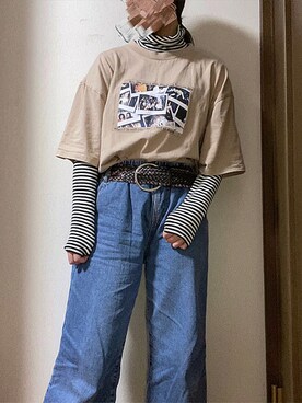「SpRay PREMIUM（スプレイプレミアム）のアイテム（パンツ）」を使った、koji🥀さん（レディース・160cm）の冬コーディネート