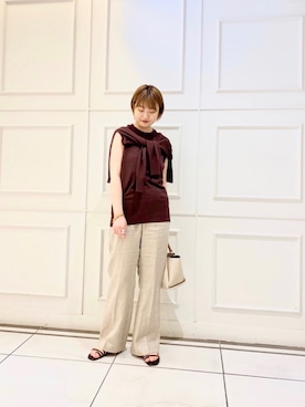 「ノンスリーブ」｜madokaさん（レディース・157cm）の春コーディネート