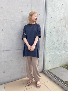 「FEMMENT（ファモン）のアイテム」を使った、madokaさん（レディース・157cm）の春コーディネート