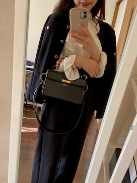 「MARC JACOBS（マークジェイコブス）のアイテム（ハンドバッグ）」を使った、ほなほなさん（レディース・161cm）の冬コーディネート