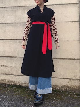 「Grimoire（グリモワール）のアイテム（ワンピース/ドレス）」を使った、hono146さん（レディース・146cm）の春コーディネート