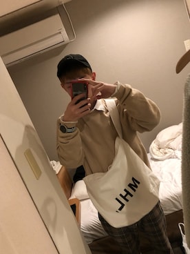 「Daniel Wellington（ダニエルウェリントン）の販売終了クラシックペティット アッシュフィールド32mm（アナログ腕時計）」を使った、まさん（メンズ・170cm）の夏コーディネート