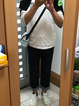 「NEIL BARRETT（ニールバレット）のアイテム（スニーカー）」を使った、メタル親父さん（メンズ・182cm）の秋コーディネート
