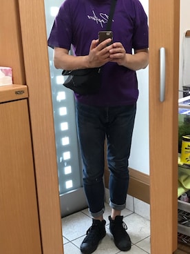 「SHANK（シャンク）のアイテム」を使った、メタル親父さん（メンズ・182cm）の夏コーディネート