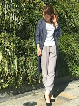 「KATHARINE ROSS（キャサリンロス）のアイテム（その他アウター）」を使った、ciさん（レディース・157cm）の冬コーディネート