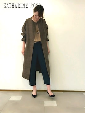 「KATHARINE ROSS（キャサリンロス）のアイテム（アクセサリー）」を使った、ciさん（レディース・157cm）の夏コーディネート