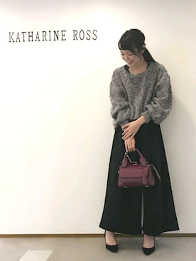 「アイテム（ボストンバッグ、レッド系）」を使った、ciさん（レディース・157cm）の秋コーディネート