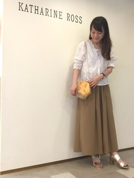 「KATHARINE ROSS（キャサリンロス）のアイテム（シューズ）」を使った、ciさん（レディース・157cm）の春コーディネート
