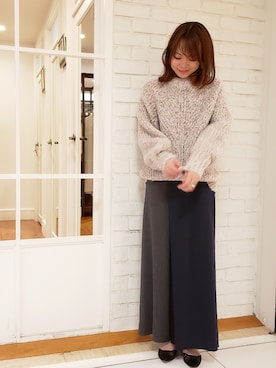 「KATHARINE ROSS（キャサリンロス）のアイテム（その他パンツ）」を使った、ciさん（レディース・157cm）の秋コーディネート