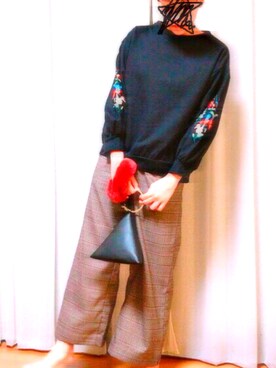 「資生堂インテグレートプレゼンツ 秋服×「#コク色シャドウ」でいい女になろうキャンペーン（シセイドウインテグレート）のアイテム」を使った、mineさん（レディース・158cm）の秋コーディネート