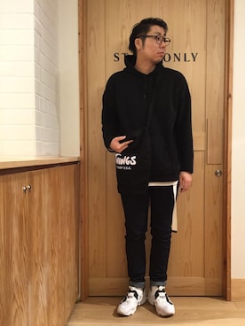 「WILD THINGS（ワイルドシングス）のアイテム（バッグ）」を使った、coen アベさん（メンズ・175cm）の秋コーディネート