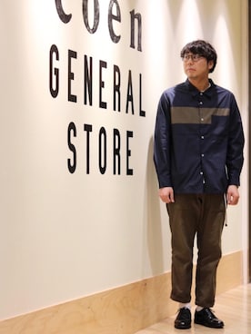 「ワーク」｜coen アベさん（メンズ・175cm）の春コーディネート