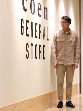 coen アベさん（メンズ・175cm）の春コーディネート