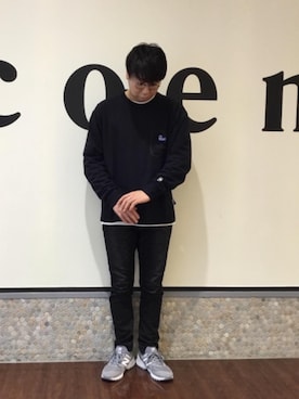 「PEN FIELD（ペンフィールド）のアイテム」を使った、coen アベさん（メンズ・175cm）の冬コーディネート