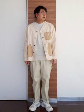 「SMITH'S（スミス）のアイテム（ジャケット/アウター）」を使った、coen アベさん（メンズ・175cm）の冬コーディネート