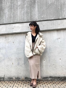 「ナイロンパーカー」｜「アイテム（その他）」を使った、misu  azusaさん（レディース・164cm）の秋コーディネート