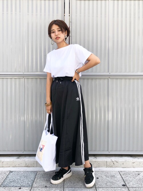 Misu Azusa Kastane 難波店 Adidasのスカートを使ったコーディネート Wear