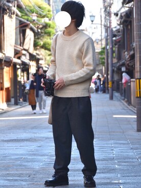 「MASTER&Co（マスターアンドコー）のアイテム（パンツ）」を使った、ばんくさん（メンズ・168cm）の秋コーディネート