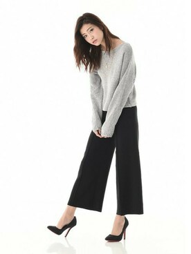 「Miminy Piminy（ミミニー ピミニー）のアイテム（シューズ）」を使った、Mafmof（マフモフ）さん（レディース・164cm）の冬コーディネート