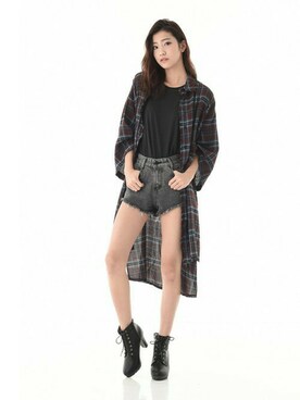 「Elvis Luce（エルビスルーチェ）のアイテム」を使った、Mafmof（マフモフ）さん（レディース・164cm）の冬コーディネート