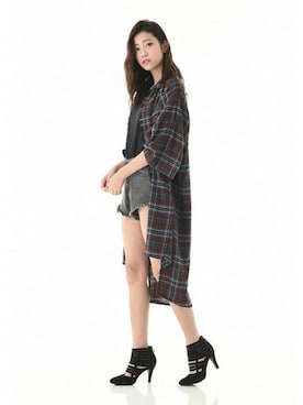 「Elvis Luce（エルビスルーチェ）のアイテム」を使った、Mafmof（マフモフ）さん（レディース・164cm）の冬コーディネート