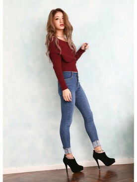 「Mafmof（マフモフ）のアイテム」を使った、Mafmof（マフモフ）さん（レディース・164cm）の冬コーディネート